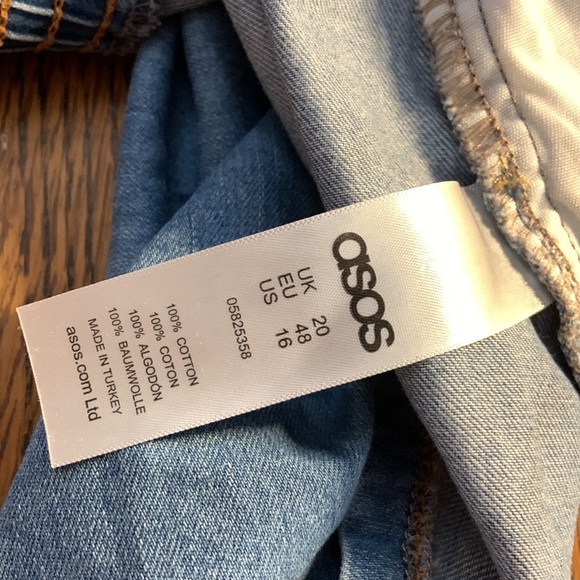 16👖👗Denim Button Up Skirt ASOS - Picture 5 of 5